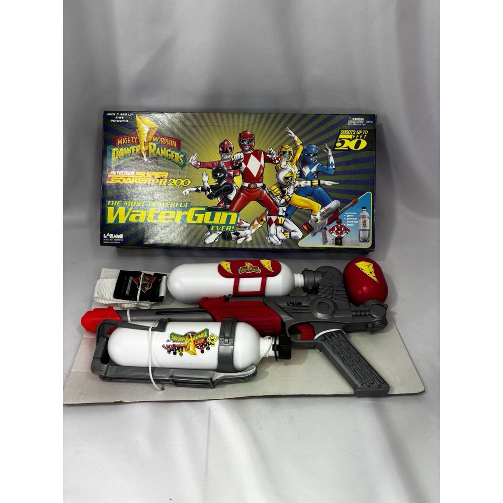 Vintage 1994 Mighty Morphin Power Rangers Super Soaker PR200-extra Bottle/Belt